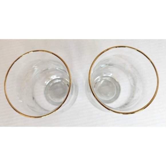 FROSTED LIBBEY ARBY'S WINTER SNOW SCENE  Etched Glass Tumblers With Winter Tree - Picture 2 of 6